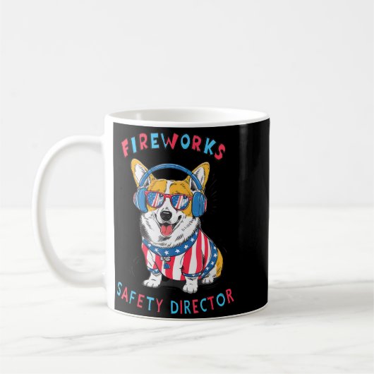 Funny Fireworks Safety Director Dog Technician Exp Kaffeetasse (Links)