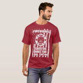 Funny Fireworks Safety Director Firefighter Americ T-Shirt (Vorne ganz)