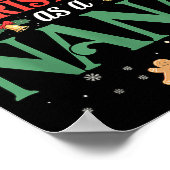 Funny First Christmas As A Nana Matching Family Xm Poster (Ecke)