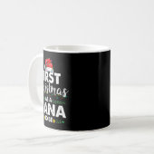 Funny First Christmas As A Nana To Be New Nana Xma Kaffeetasse (Vorderseite Links)