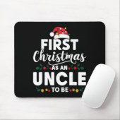 Funny First Christmas As An Uncle To Be New Uncle Mousepad (Mit Mouse)