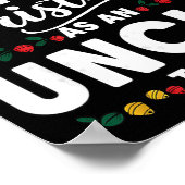 Funny First Christmas As An Uncle To Be New Uncle  Poster (Ecke)