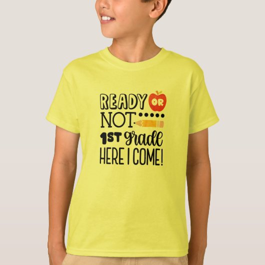 Funny First Grade Back to School Gift T-Shirt (Vorderseite)