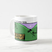 Funny First Kissen Fight Stickman Tasse - 114 (Vorderseite Links)