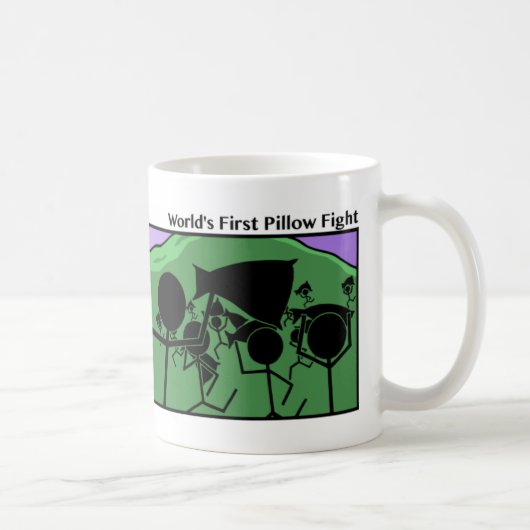 Funny First Kissen Fight Stickman Tasse - 114 (Rechts)