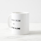Funny First Mama Attitude junge Mutter Gift Kaffeetasse (Vorderseite Links)