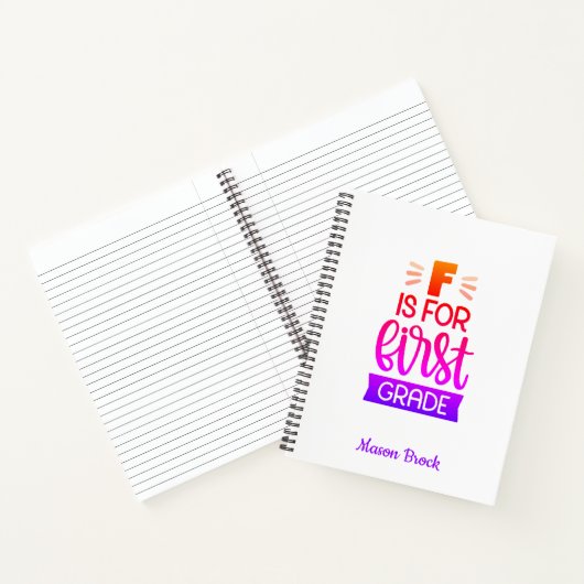 Funny First School personalisierte Gabe Notizblock (Innenseite)