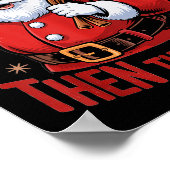 Funny First The Coffee Then The Ho Hos Funny Santa Poster (Ecke)