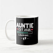 Funny First Time Aunt Baby Announcement - Auntie E Kaffeetasse (Links)