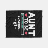 Funny First Time Pregnancy Announcement - Aunt To  Fleecedecke (Vorderseite (Horizontal))