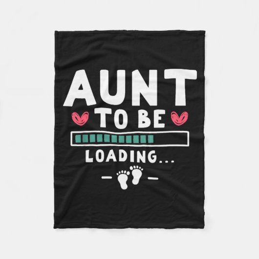 Funny First Time Pregnancy Announcement - Aunt To Fleecedecke (Vorderseite)