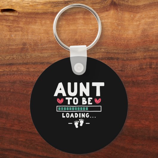 Funny First Time Pregnancy Announcement - Aunt To  Schlüsselanhänger (Vorderseite)