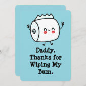 Funny First Vatertag Card vom Baby Einladung (Vorne/Hinten)