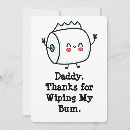 Funny First Vatertag Card vom Baby Einladung (Vorderseite)