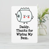 Funny First Vatertag Card vom Baby Einladung (Stehend Vorderseite)