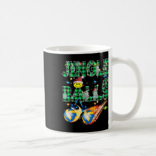 Funny First Weihnachten als Vater Jingle Volleybal Kaffeetasse