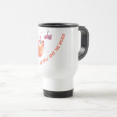 Funny Fish and Worm Love Romantic Travel Mug Reisebecher (VorderseiteRechts)