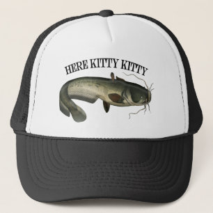 Funny Fish Catfish Here Kitty Kitty Truckerkappe