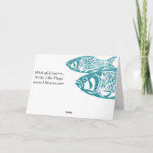 Funny Fish Dankesgrüße Dankesworte an Sie Karten (Rückseite)
