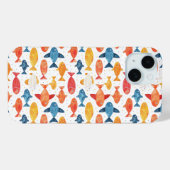 Funny Fish farbiges Muster Case-Mate iPhone Hülle (Rückseite (Horizontal))