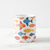 Funny Fish farbiges Muster Kaffeetasse (Mittel)