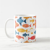 Funny Fish farbiges Muster Kaffeetasse (Links)