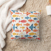 Funny Fish farbiges Muster Kissen (Decke)