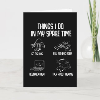 Funny Fish Fisherman Sprichwort Geschenkidee Karte