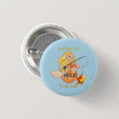 Funny Fish Meerjungfrau Girl Thunder_Cove Button (Vorne & Hinten)