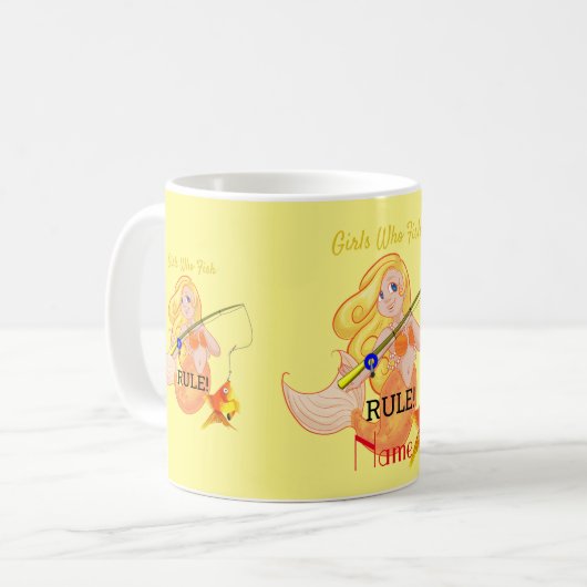 Funny Fish Meerjungfrau Girl Thunder_Cove Kaffeetasse (Vorderseite Links)