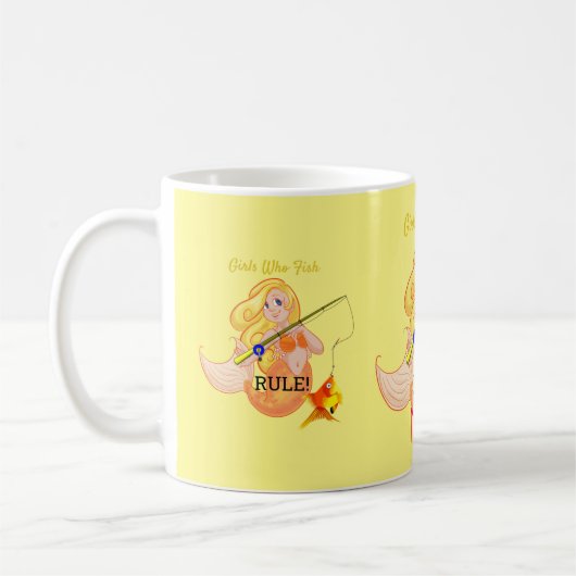 Funny Fish Meerjungfrau Girl Thunder_Cove Kaffeetasse (Links)