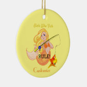 Funny Fish Meerjungfrau Girl Thunder_Cove Keramik Ornament (Rechts)