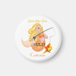 Funny Fish Meerjungfrau Girl Thunder_Cove Magnet