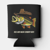 Funny Fish mit Cowboy Hat- Dosenkühler (Rückseite)