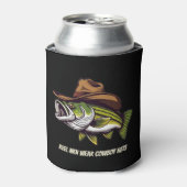 Funny Fish mit Cowboy Hat- Dosenkühler (Kanne Vorderseite)