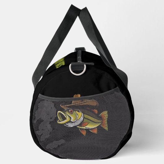 Funny Fish mit Cowboy Hat- Duffle Bag (Rechts)