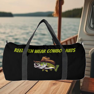 Funny Fish mit Cowboy Hat-Fisherman Core- Duffle Bag