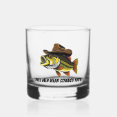 Funny Fish mit Cowboy Hat- Whiskyglas (Vorderseite)