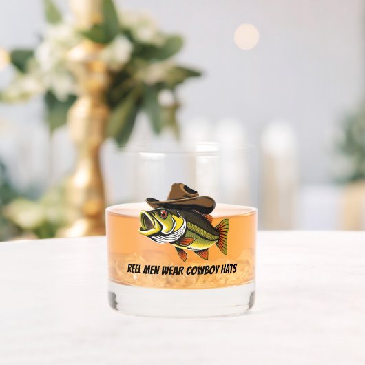 Funny Fish mit Cowboy Hat- Whiskyglas (Insitu (Hochzeit))