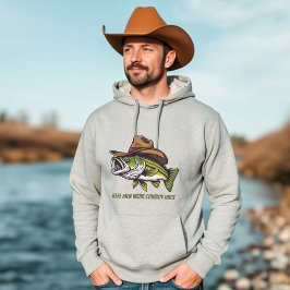 Funny Fish mit Cowboy-Hut Hoodie