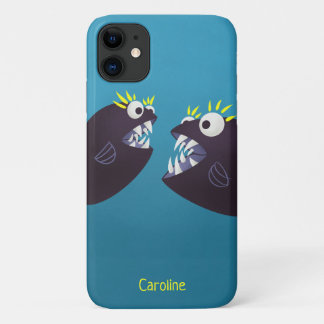 Funny Fish Monsters Kinder Name Case-Mate iPhone Hülle