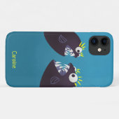 Funny Fish Monsters Kinder Name Case-Mate iPhone Hülle (Rückseite (Horizontal))