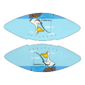 Funny Fish Pelican Cartoon Football (Paneele)