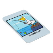 Funny Fish Pelican Cartoon Magnet (Rechte Seite)
