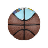 Funny Fish Pelican Cartoon Mini Basketball (Rechts)