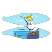 Funny Fish Pelican Cartoon Mini Basketball (Panele)