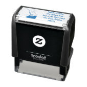 Funny Fish Pelican Cartoon Permastempel (Produkt)