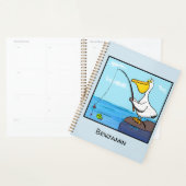 Funny Fish Pelican Cartoon Planer (Anzeige)