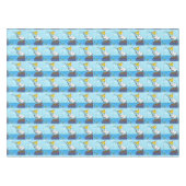 Funny Fish Pelican Cartoon Tischdecke (Vorderseite (Horizontal))