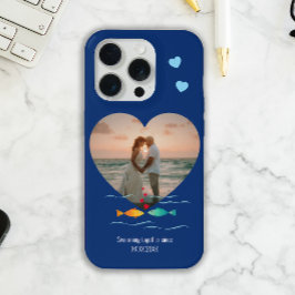 Funny Fish Pun Custom Photo Valentine's Day iPhone 15 Pro Hülle
